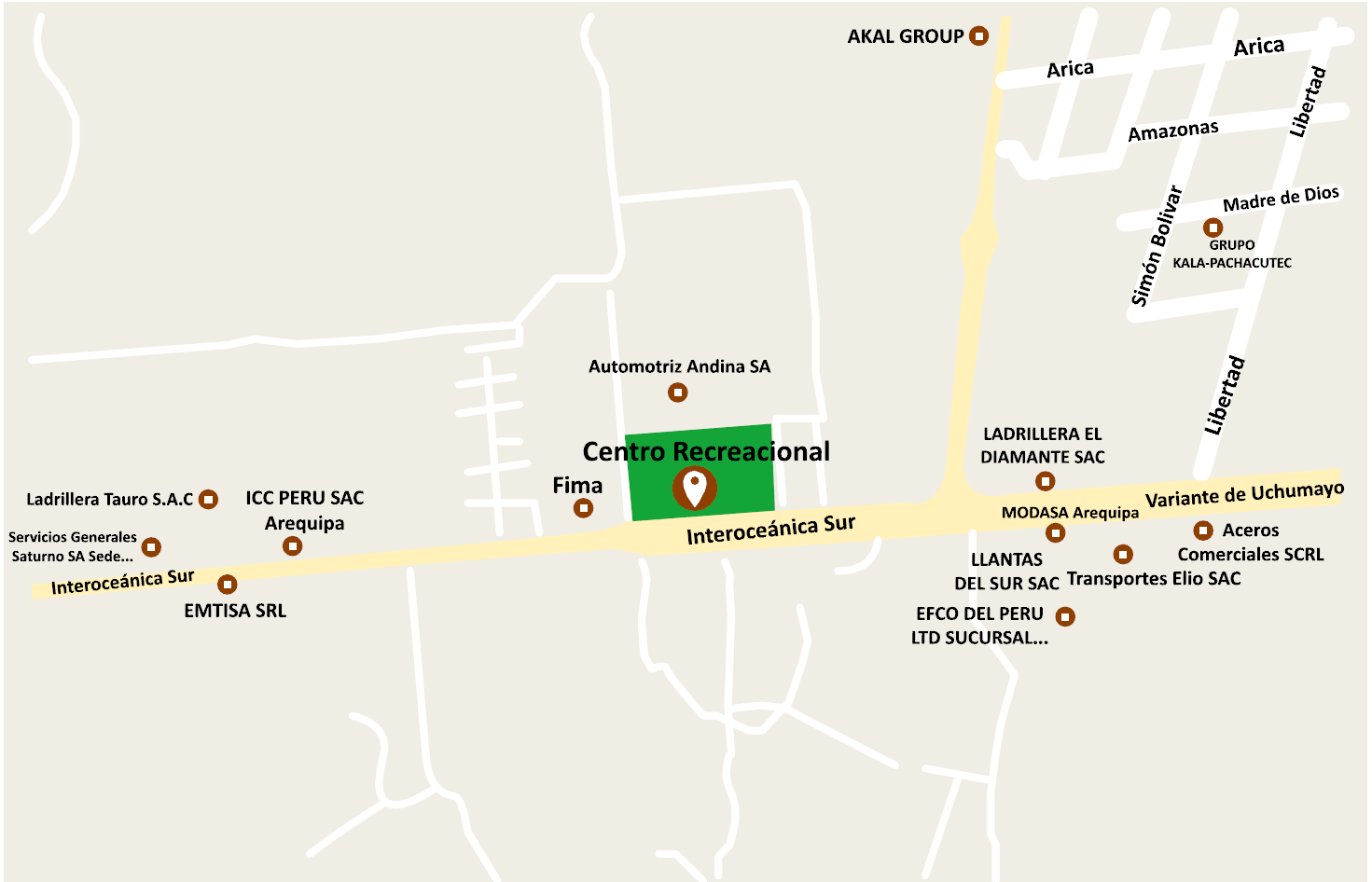 mapa ubicacion arequipa