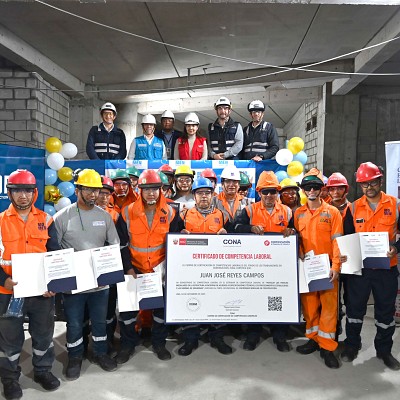 Más de 3,700 trabajadores en construcción civil certifican sus competencias laborales con respaldo del CONA